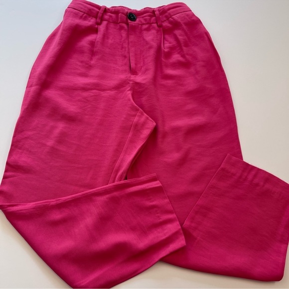 A New Day Bright Pink Tapered Cropped Trouser Women’s Size XS - Picture 3 of 10